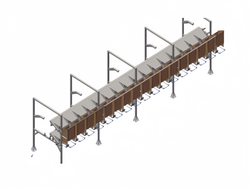 Single-Drive Double-Layer Cross-Belt Sorting Line